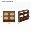 Merax eleganter Schuhschrank aus Holz mit Rattantüren und 4 Produktbild-Vorschau 11
