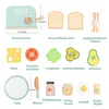 Speelkeuken, kinderkamer, accessoires, hout, 33-delige Productafbeelding-voorbeeld 3