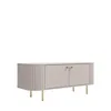 TV-Schrank OVALIO 302 123 cm Sandbeige – Abgerundete Produktbild-Vorschau 3