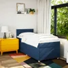 Boxspringbett mit Matratze Blau 90x190 cm Stoff Produktbild-Vorschau 4