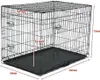 FCH Hundekäfig aus Metall, 107 x 68 x 75 cm, XL klappbar Produktbild-Vorschau 3