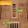 Artsauna Infrarotkabine Helsinki 150 - Infrarotsauna Produktbild-Vorschau 5