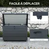 Outsunny Coffre de rangement extšŠrieur 295L coffre de Voir les images du produit 3
