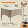 CASARIA® Tavolino da Giardino Esterno in Polyrattan Anteprima dell’immagine prodotto 7