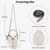 Damen Beuteltasche Klein, Schultertasche & Umhängetasche, Produktbild-Vorschau 6