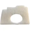 A white air filter with a hole in the middle, isolated on a white background. Anteprima dell’immagine prodotto