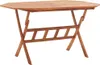 vidaXL Skladací záhradný stôl 135x85x75 cm z masívneho Náhľad obrázku produktu 7