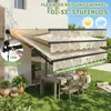 Gelenkarmmarkise 250 × 200 cm Markise mit Handkurbel Balkon Produktbild-Vorschau 3
