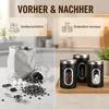 3er Set Kaffeedosen aus Edelstahl – luftdichte Vorratsdosen Produktbild-Vorschau 10