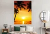 MuchoWow® Poster Palme - Sonnenuntergang - Strand - Orange Produktbild-Vorschau 4