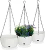 Relaxdays Blumenampel mit Wasserspeicher, Set, 3 Größen, Produktbild-Vorschau 1