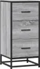 vidaXL Sideboard Grau Sonoma 35,5x35x76 cm Holzwerkstoff Produktbild-Vorschau 2