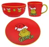 Grinch Vánoční sada nádobí – hrnek, talíř, mísa, červená Náhled obrázku produktu 2