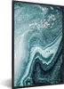 MuchoWow® Gerahmtes Poster Edelsteine - Blau - Natur - Produktbild-Vorschau 1