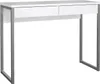 Linearer Schreibtisch mit zwei Schubladen, weiße Farbe, Produktbild-Vorschau 1