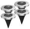Lampa ogrodowa solarna 8 LED najazdowa czujnik zmierzchu Podgląd zdjęcia produktu 9