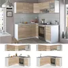 Eckküche Vicco R-Line Sonoma/Weiß 187 x 167 cm, AP Marmor, Produktbild-Vorschau 5