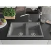 Mexen Tomas 2-Becken-Granitspüle mit Mischbatterie Flora, Produktbild-Vorschau 3