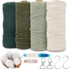 Makramee Garn Set 3 mm x 50 m, Makramee Set Farbverlauf 4, Produktbild-Vorschau 1