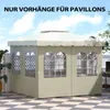 Outsunny Seitenwand 4er Set für 3 x 3 m Pavillon Produktbild-Vorschau 4