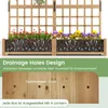 COSTWAY Blumenkasten mit Spalier & Dach, Pflanzkasten Produktbild-Vorschau 4