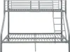 vidaXL Rám patrové postele Grey Metal 140x200 cm/90x200 cm Náhled obrázku produktu 2