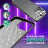 Hülle für iPhone 14 - Carbon Look Matt Schwarz Rutschfest Produktbild-Vorschau 3