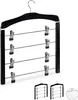 Set appendiabiti per gonne/pantaloni, in legno, nero, 3 Anteprima dell’immagine prodotto 1
