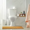 Porte-papier toilette en bambou avec étagère Voir les images du produit 5