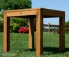 AS-S Wuchtiger echt TEAK Bigfuss Design Gartentisch 80x80 Produktbild-Vorschau 3