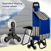 Einkaufswagen mit Sitz, zwei Dreiradrädern, ergonomischer Produktbild-Vorschau 3