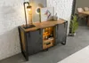 MASSIVMOEBEL24 Sideboard Mango / Altholz 150x45x90 natur / Produktbild-Vorschau 2