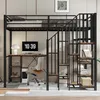 MODFU Lit Mezzanine Ado 120x200 cm - Lit Métal avec Bureau Voir les images du produit 3