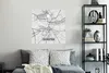 MuchoWow® Wandtattoo Wandsticker Wandaufkleber Karte - Produktbild-Vorschau 7