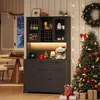Armoire de cuisine Merax avec éclairage LED et prise Voir les images du produit 6