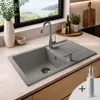 LINDBERGH® Granitspüle Schwarz "PRO33" inkl. Siphon + Produktbild-Vorschau 1
