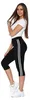 Legginsy damskie 3/4 z wysokim stanem nieprzezroczyste Podgląd zdjęcia produktu 3