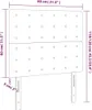 vidaXL LED Kopfteil Dunkelgrau 80x5x118/128 cm Stoff -  Produktbild-Vorschau 12