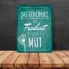 Das Geheimnis der Freiheit ist der Mut Metallschild XL in Produktbild-Vorschau 4