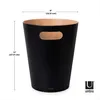 UMBRA kosz na śmieci WOODROW - czarny Podgląd zdjęcia produktu 18