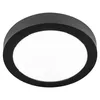 A black circular LED ceiling light is shown against a white background. Náhľad obrázku produktu