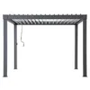 Sunjoy Aluminium Modulare Multi Lamellenpergola mit LED 3x3 Produktbild-Vorschau 25