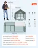 Kurnik SucceBuy 1x2x1 m z wodoodporną pokrywą i podwójnymi Podgląd zdjęcia produktu 3