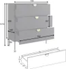 Kommode 100 cm in schwarz MOLONG-166 Produktbild-Vorschau 4