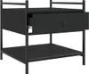 vidaXL Mesa de centro negra, 50x50x50 cm, fabricada en Vista previa de la imagen del producto 4