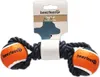 Beeztees Baumwollknoten Tennisball Jef – Schwarz – 22x7x6,3 Produktbild-Vorschau 4