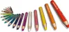A collection of colored pencils arranged in a fan shape on a white background. Voir les images du produit