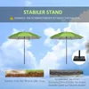 Outsunny Sonnenschirm, Ø185 cm Strandschirm mit UV-Schutz, Produktbild-Vorschau 7