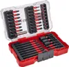 A set of drill bits and sockets in a red and clear plastic case. Náhled obrázku produktu