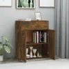 vidaXL Credenza in rovere fumé 60x30x75 cm Materiale a base Anteprima dell’immagine prodotto 9
